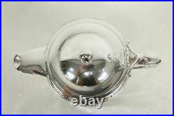Victorian Silverplate Tilting Water Pitcher & Stand Rogers Smith Pat 1872 #34518