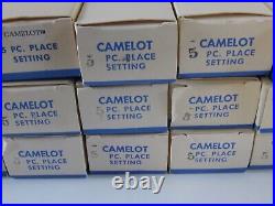 Vint. Wm. Rogers MFG. Extra plate camelot service for 15 new in boxes 95 pieces