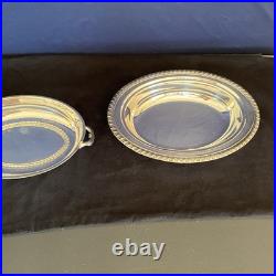 Vintage 11-PC Silverplate Serving Set Quadruple Plate, Mixed Makers Marks