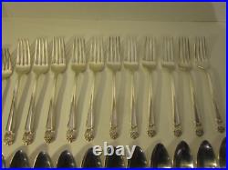 Vintage 1847 Roger's Bros Eternally Yours silver plate 52 Pc Silverware #TC