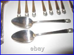 Vintage 1847 Roger's Bros Eternally Yours silver plate 52 Pc Silverware #TC