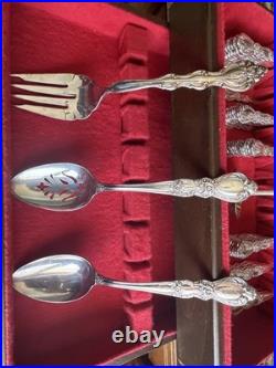 Vintage 1847 Roger's Bros Heritage Silver plate Flatware Set 77 Pieces