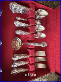 Vintage 1847 Roger's Bros Heritage Silver plate Flatware Set 77 Pieces