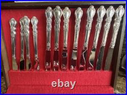 Vintage 1847 Roger's Bros Heritage Silver plate Flatware Set 77 Pieces