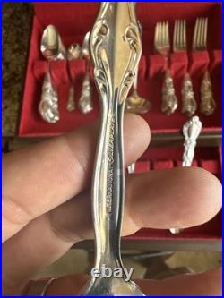 Vintage 1847 Roger's Bros Heritage Silver plate Flatware Set 77 Pieces
