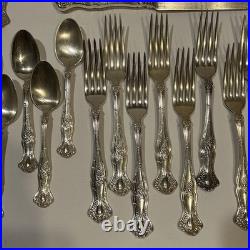 Vintage 1847 Roger's Silver plate Grape Pattern Lot 42 Pieces Fork Spoon Knives Vintage 1847 Roger's Silver plate Grape Pattern Lot 42 Pieces Fork Spoon Knives
