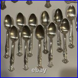 Vintage 1847 Roger's Silver plate Grape Pattern Lot 42 Pieces Fork Spoon Knives Vintage 1847 Roger's Silver plate Grape Pattern Lot 42 Pieces Fork Spoon Knives