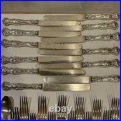 Vintage 1847 Roger's Silver plate Grape Pattern Lot 42 Pieces Fork Spoon Knives Vintage 1847 Roger's Silver plate Grape Pattern Lot 42 Pieces Fork Spoon Knives