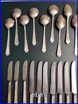 Vintage 1847 Rogers Bros. Ancestral Silverplate 64 Piece Flatware Lot