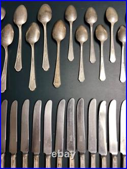 Vintage 1847 Rogers Bros. Ancestral Silverplate 64 Piece Flatware Lot