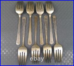 Vintage 1847 Rogers Bros Anniversary Pattern Silverplate Flatware 60 Pc C-1923