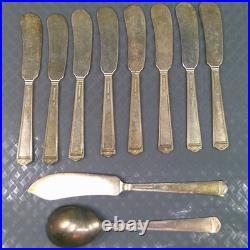 Vintage 1847 Rogers Bros Anniversary Pattern Silverplate Flatware 60 Pc C-1923 Vintage 1847 Rogers Bros Anniversary Pattern Silverplate Flatware 60 Pc C-1923