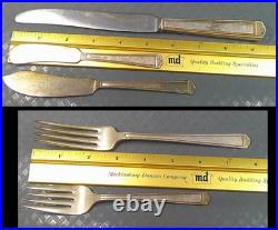 Vintage 1847 Rogers Bros Anniversary Pattern Silverplate Flatware 60 Pc C-1923 Vintage 1847 Rogers Bros Anniversary Pattern Silverplate Flatware 60 Pc C-1923