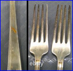 Vintage 1847 Rogers Bros Anniversary Pattern Silverplate Flatware 60 Pc C-1923