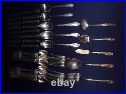 Vintage 1847 Rogers Bros. DAFFODIL Flatware 50 Pcs Setting for 8