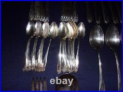 Vintage 1847 Rogers Bros. DAFFODIL Flatware 50 Pcs Setting for 8