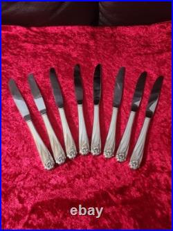 Vintage 1847 Rogers Bros Daffodil Pattern Silver plated Set 52 Pcs