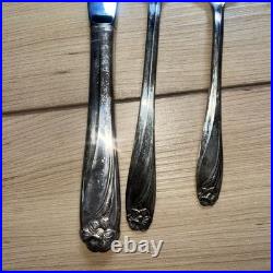 Vintage 1847 Rogers Bros Daffodil Silverware Flatware 52 Pieces Complete Set
