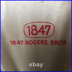 Vintage 1847 Rogers Bros. First Love 44 Piece Silverware Set in Original Box