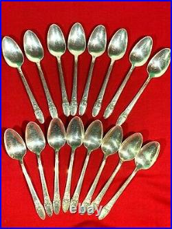 Vintage 1847 Rogers Bros First Love 60pc Silverware Set, Service for 8