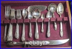 Vintage 1847 Rogers Bros First Love 72-Piece Silverplate Flatware Set