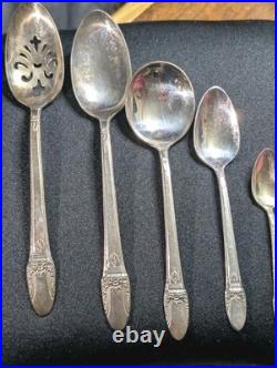 Vintage 1847 Rogers Bros First Love 72-Piece Silverplate Flatware Set Vintage 1847 Rogers Bros First Love 72-Piece Silverplate Flatware Set