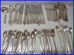 Vintage 1847 Rogers Bros. First Love Intl. Silverplate 75 Pieces Flatware