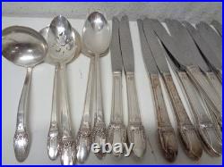 Vintage 1847 Rogers Bros. First Love Intl. Silverplate 75 Pieces Flatware