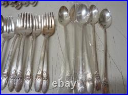 Vintage 1847 Rogers Bros. First Love Intl. Silverplate 75 Pieces Flatware