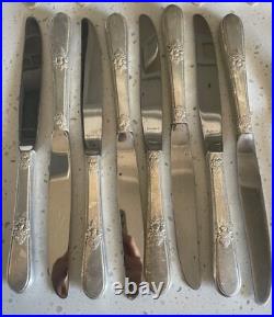 Vintage 1847 Rogers Bros IS Adoration Silver Plate Set 48pc