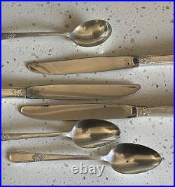 Vintage 1847 Rogers Bros IS Adoration Silver Plate Set 48pc