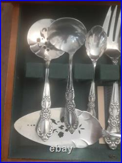 Vintage 1847 Rogers Bros IS HERITAGE 72 PCS Silverplate Flatware Service For 8