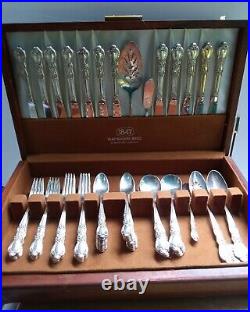 Vintage 1847 Rogers Bros IS HERITAGE 77 PCS Silverplate Flatware Service For 12