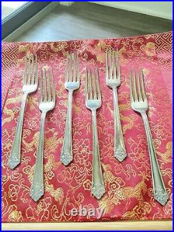 Vintage 1847 Rogers Bros IS Her Majesty Flatware Grill Knife Forks Spoons 29 PC