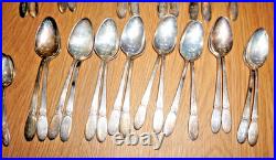 Vintage 1847 Rogers Bros. I S Silverplate Flatware Set Of 69pc