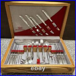 Vintage 1847 Rogers Bros International Silver Plate Flair 74 Pieces Flatware