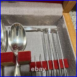 Vintage 1847 Rogers Bros International Silver Plate Flair 74 Pieces Flatware