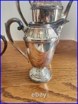 Vintage 1847 Rogers Bros Marquise Silver Plated Coffee/Tea, Water, creamer sugar Vintage 1847 Rogers Bros Marquise Silver Plated Coffee/Tea, Water, creamer sugar