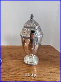 Vintage 1847 Rogers Bros Marquise Silver Plated Coffee/Tea, Water, creamer sugar Vintage 1847 Rogers Bros Marquise Silver Plated Coffee/Tea, Water, creamer sugar