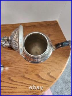 Vintage 1847 Rogers Bros Marquise Silver Plated Coffee/Tea, Water, creamer sugar