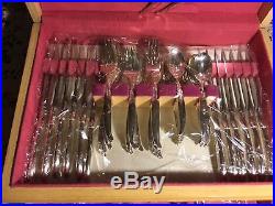 Vintage 1847 Rogers Bros Pc Flair Silverware Set Serving for 16 plus extras