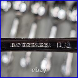 Vintage 1847 Rogers Bros Reflection Silverplate Flatware Set 53pc w Box Serving