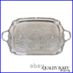 Vintage 1847 Rogers Bros Remembrance 9898 Silver Plated Serving Platter Tray