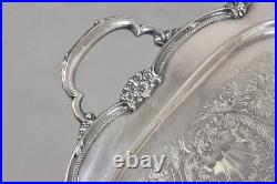 Vintage 1847 Rogers Bros Remembrance 9898 Silver Plated Serving Platter Tray