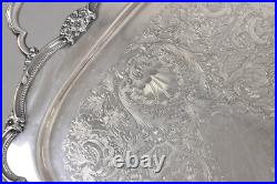 Vintage 1847 Rogers Bros Remembrance 9898 Silver Plated Serving Platter Tray