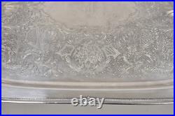 Vintage 1847 Rogers Bros Remembrance 9898 Silver Plated Serving Platter Tray