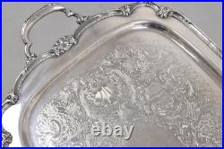 Vintage 1847 Rogers Bros Remembrance 9898 Silver Plated Serving Platter Tray