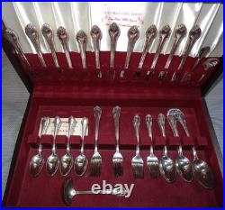 Vintage 1847 Rogers Bros Remembrance Silverware Flatware 77 Pieces 1948