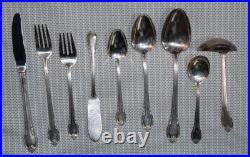 Vintage 1847 Rogers Bros Remembrance Silverware Flatware 77 Pieces 1948