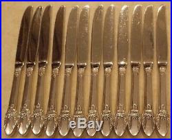 Vintage 1847 Rogers Bros Silver Plate Flatware FIRST LOVE with Box Service for 12